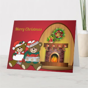 Carte Ours Noël Noël