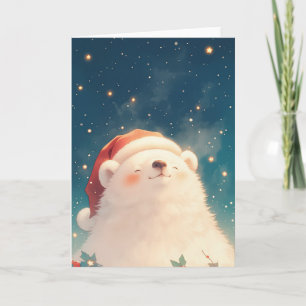 Carte Ours polaire de Noël