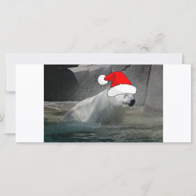 Carte Ours polaires de Noël (Devant)