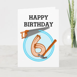 Carte Outils de construction pour garçon de 6 ans concep