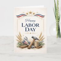 Outils de travailleur patriotique Fête du Travail