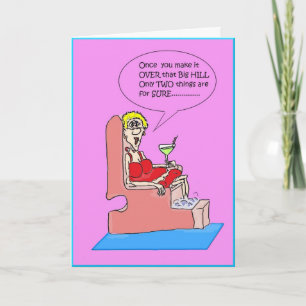 CARTE OVER THE HILL PEDICURE CARD