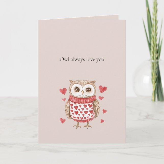 Carte Owl Always Love You (Devant)