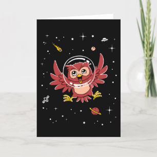 Carte Owl Animals In Space