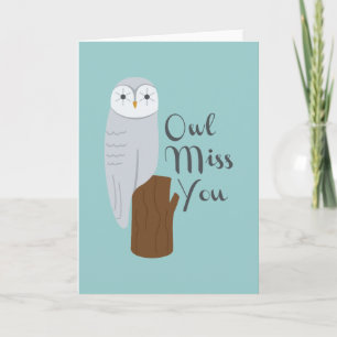 Carte Owl Miss You
