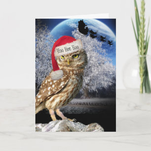 Carte Owl Père Noël