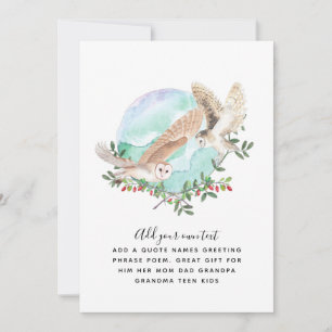 Carte OWLS personnalisé