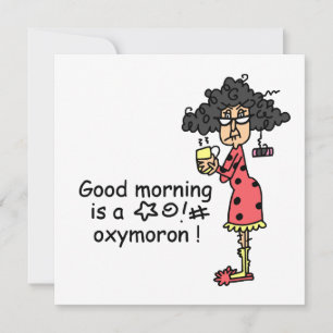 Carte Oxymoron bonjour