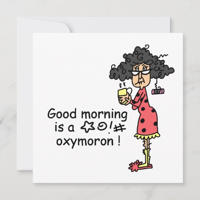 Carte Oxymoron du bon matin (Devant)
