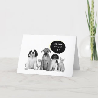 CARTE PACK OF PUPPIES DIT HEUREUX "1ER" ANNIVERSAIRE