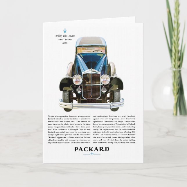 Carte Packard (Devant)