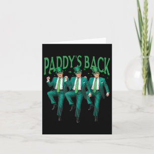 Carte Paddle Dancing Trump Jour de la Saint Patrick Iris
