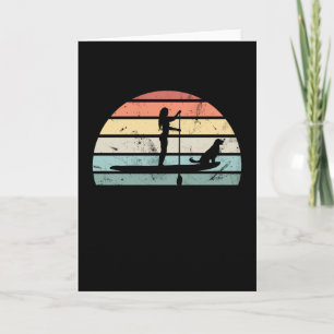 Carte Paddleboard Sunset Cadeau pour femmes
