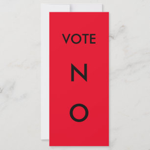 Carte Pagaie de vote NON