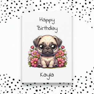 Carte Page carlin et coloration Anniversaire personnalis