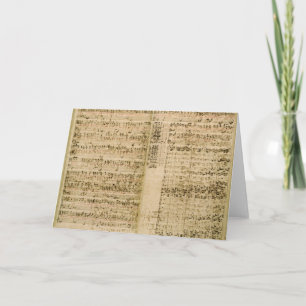 Carte Pages du score 'de l'art du Fugue