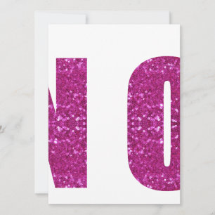 Carte paillée rose non