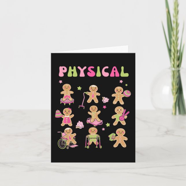 Carte Pain d'épices de Noël PT - Assistan physiothérapie (Devant)