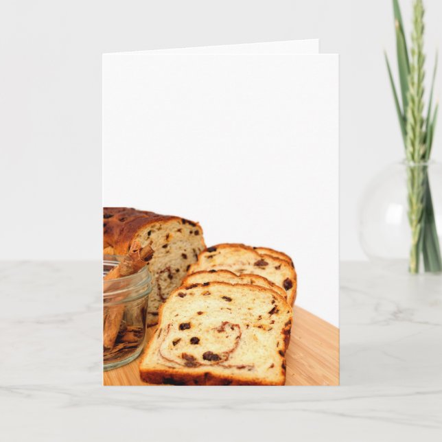Carte Pain et cannelle de raisin sec (Devant)