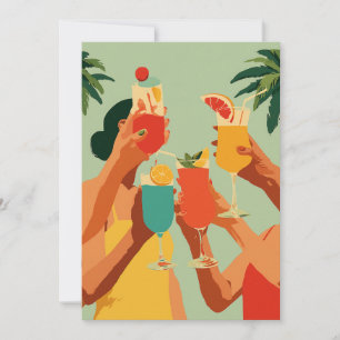 Carte Pain grillé tropical pour la future mariée