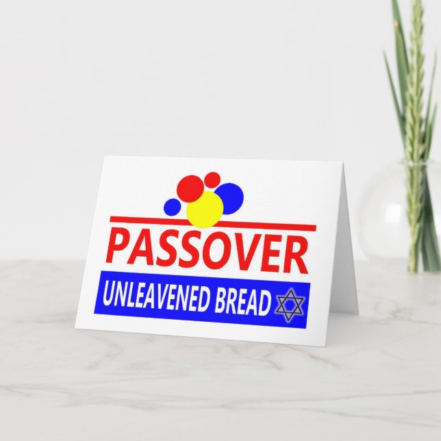 Carte Pain sans levain de pâque (Devant)