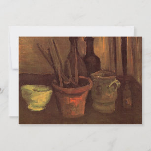Carte Paintbrusks Still Life en Pot par Vincent van Gogh