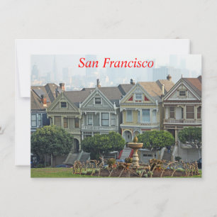 Carte Painted Ladies, San Francisco, Californie