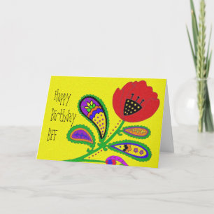 Carte Paisley Poppy