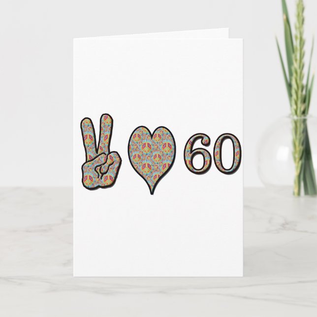 Carte Paix Amour 60 (Devant)
