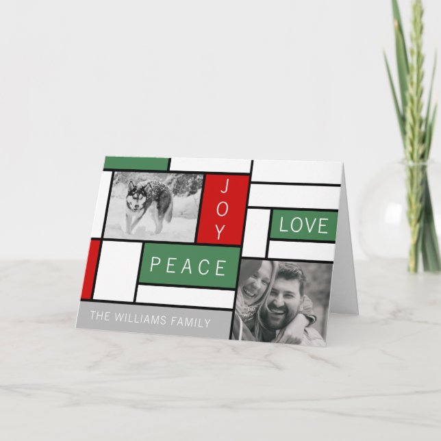 Carte Paix, amour, joie (Devant)