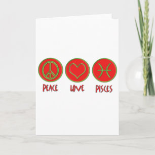 Carte Paix Amour Poissons