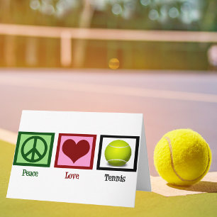Carte Paix Amour Tennis