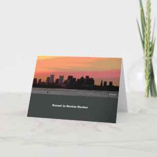 Carte Paix de coucher du soleil--carte vierge