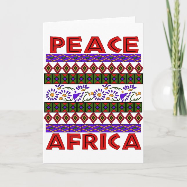 Carte Paix en Afrique (Devant)