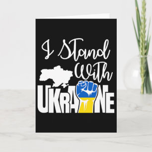 Carte Paix en Ukraine Je suis avec l'Ukraine 