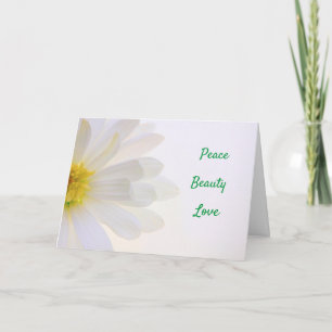 Carte Paix Et Beauté Encouragement/Bien Se Porter
