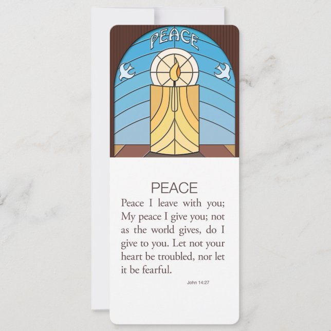 Carte Paix - John 14 v27 (Devant)