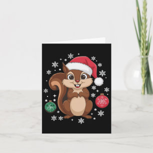 Carte Pajamas de Noël des écureuils