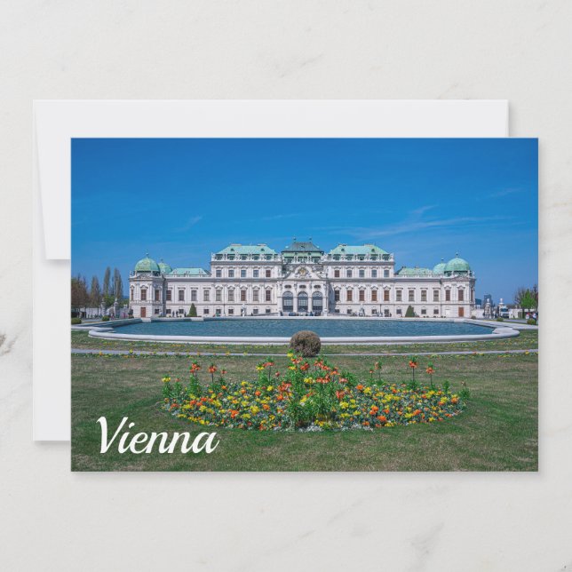 Carte Palais du Belvédère supérieur à Vienne, Autriche (Devant)