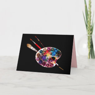 CARTE PALETTE DE COULEUR ARTISTE ET BROUILLES