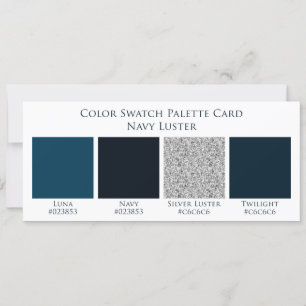 Carte Palette de montre couleur Mariage bleu marine