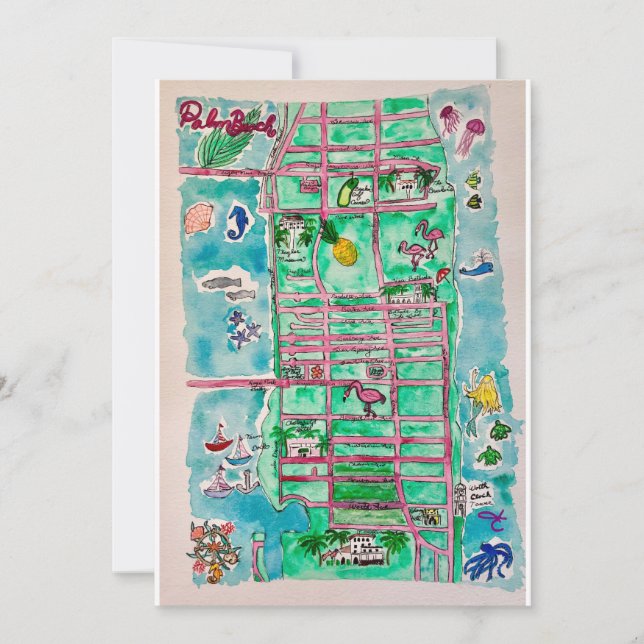 Carte Palm Beach (Devant)