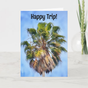 Carte Palm Tree Art Vacances Tropical Paradise Trip Card