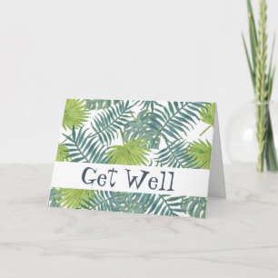 Carte Palm Tree Fronds Peinture hawaïenne