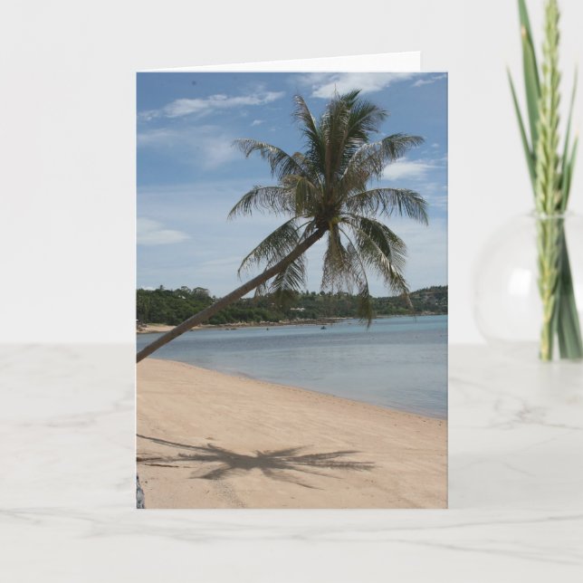 Carte palmier de plage (Devant)
