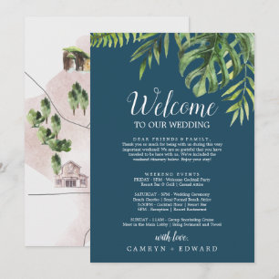 Carte Palmier sauvage Lettre de bienvenue de la Marine