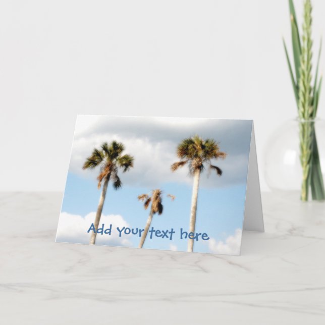 Carte Palmiers de plage (Devant)