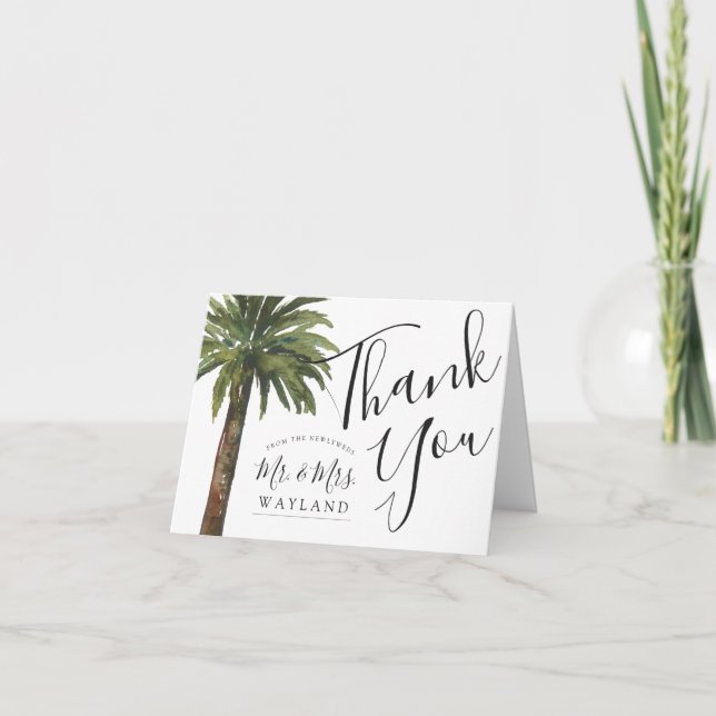 Carte Palmiers Dusty | MERCI (Devant)
