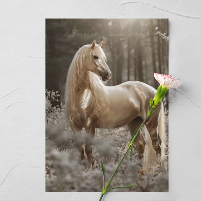 Carte Palomino Horse Photo (Créateur téléchargé)