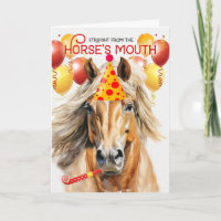Palomino Paint Horse Funny Anniversaire